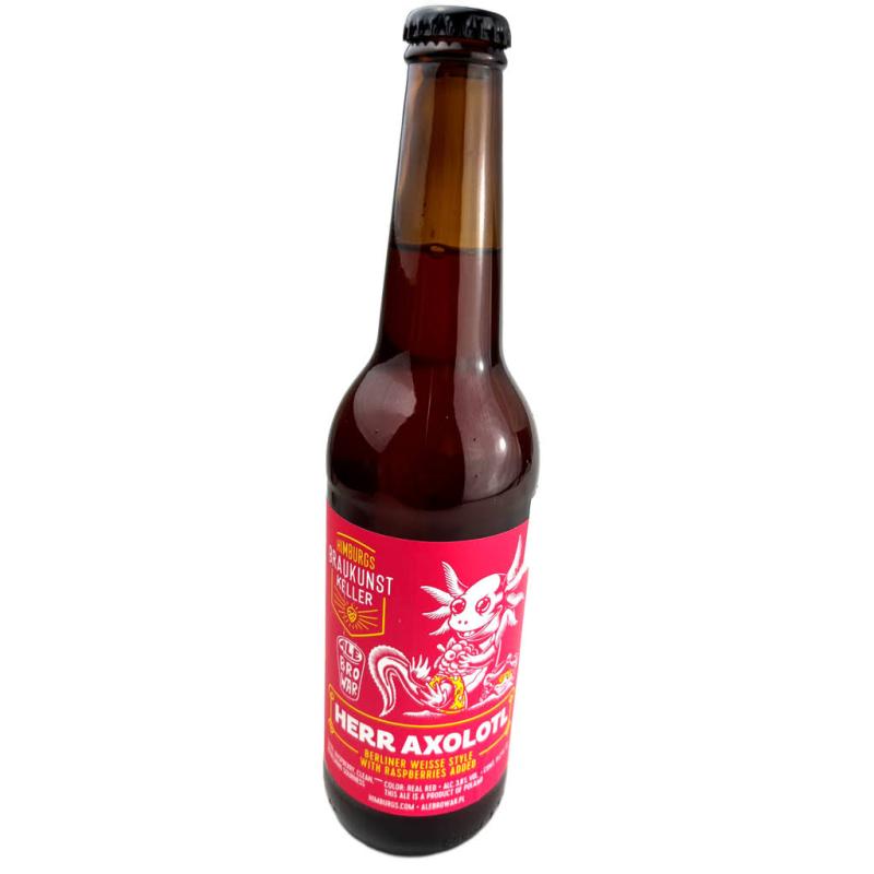Ale Browar Herr Axolotl Berliner Weiße Style with Raspberries