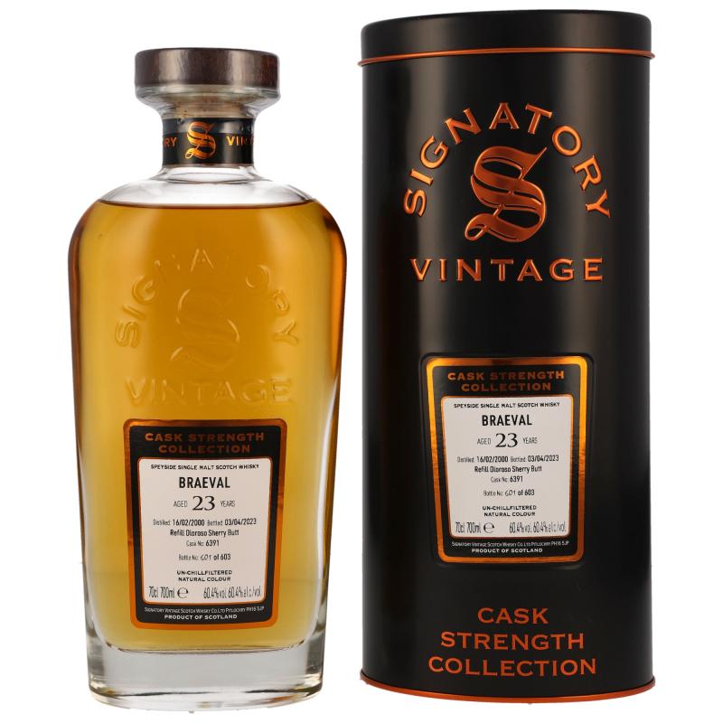 Braeval 2000/2023 Signatory Cask Strength #6391