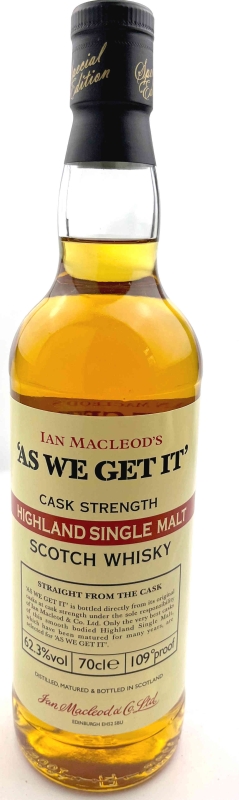 Ian Macleods As We Get It Cask Strength