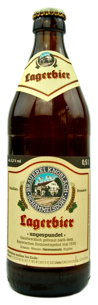 Knoblach Schammelsdorf Lagerbier ungespundet