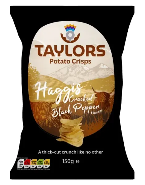 Taylors Haggis & Cracked Black Pepper Chips